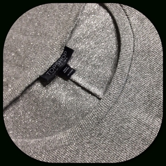 TOPSHOP💕SILVER Metallic Thred Sweater💕 - Picture 4 of 4